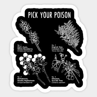 Pick Your Poison Sticker